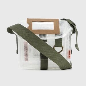 Acne Studios Clear Messenger Crossbody White Army Ripstop Bag Purse